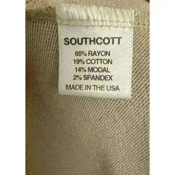 SOUTHCOTT Cream Oatmeal Color Long Sleeve Shirt Women S Very Soft Tunic Crew - Picture 6 of 11